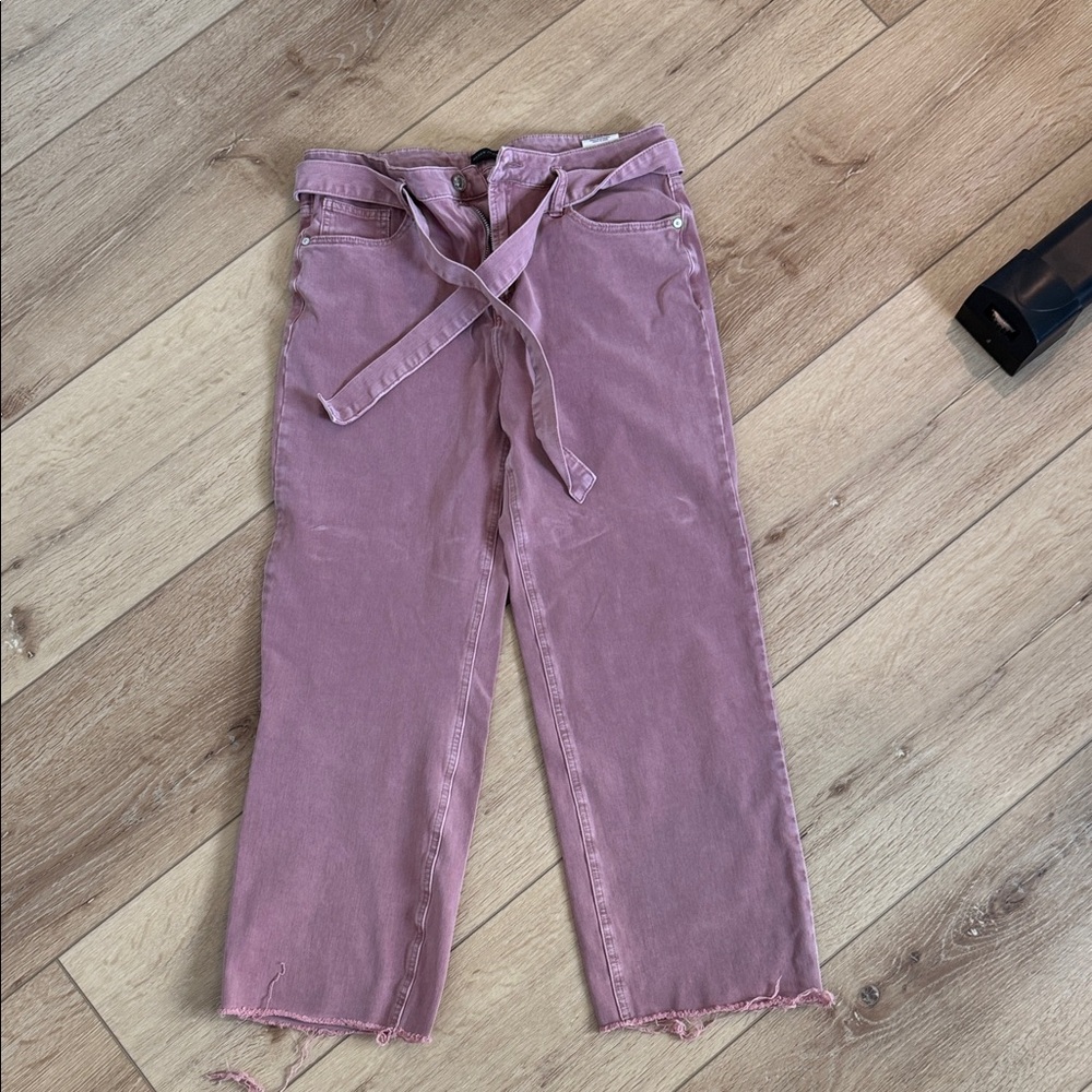 Silver Jeans Tied & Wide-Leg Jeans with Belt